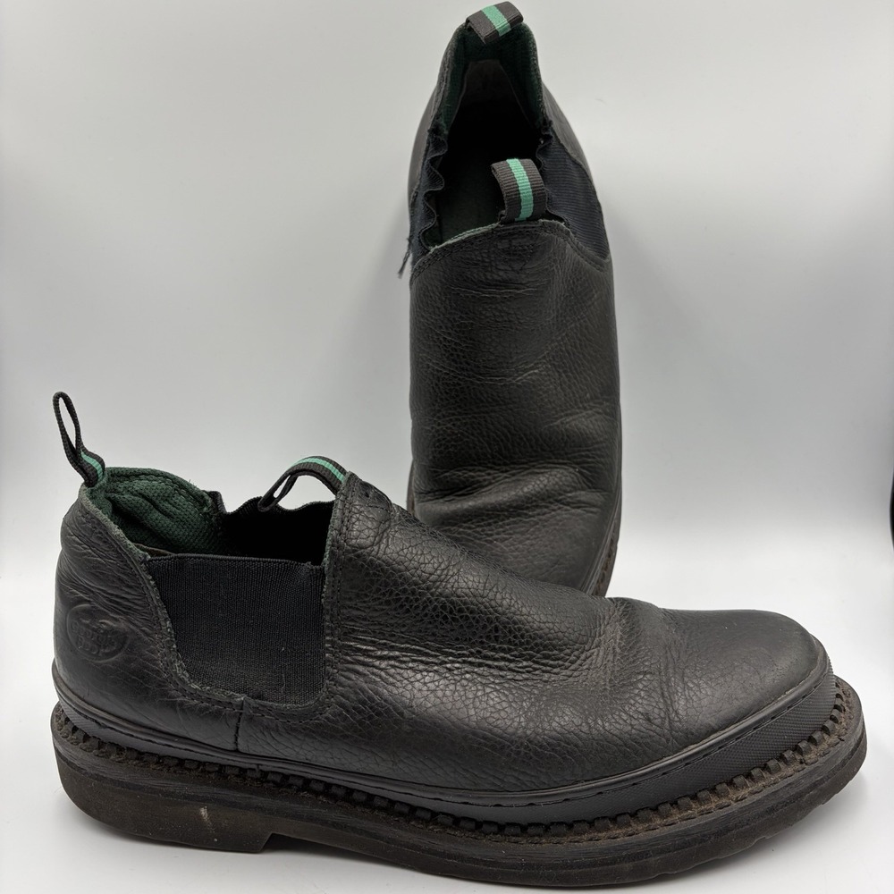 Georgia Boot Giant Romeo Men Size US 12 W EU 46 Leather Black Work Shoe‎ GR270